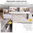 Large Vanity Desk with 3 Color Touch Screen Dimming Mirror, Retractable Makeup Dressing Table-926752813