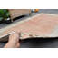 Tapis beige en laine Oushak rétro pour décoration de salon beige / rose Vintage Anatolian