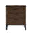 Kaveah Solid + Manufactured Wood Rustic Wood Side Table with AC/USB in Distressed Riverstone