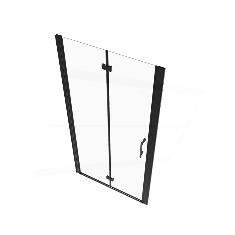 34"-35 3/8" Adjustment,Universal Pivot Shower Door, Matte Black
