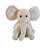 Cream Elephant Door Stop in Hand Felted Wool