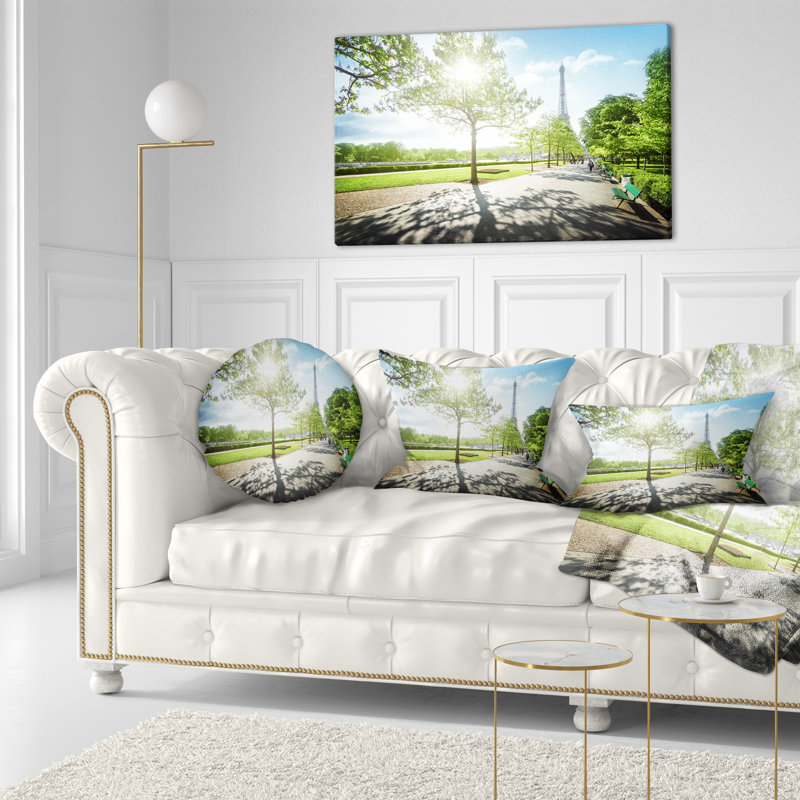 Coussin imprimé Paris Eiffel