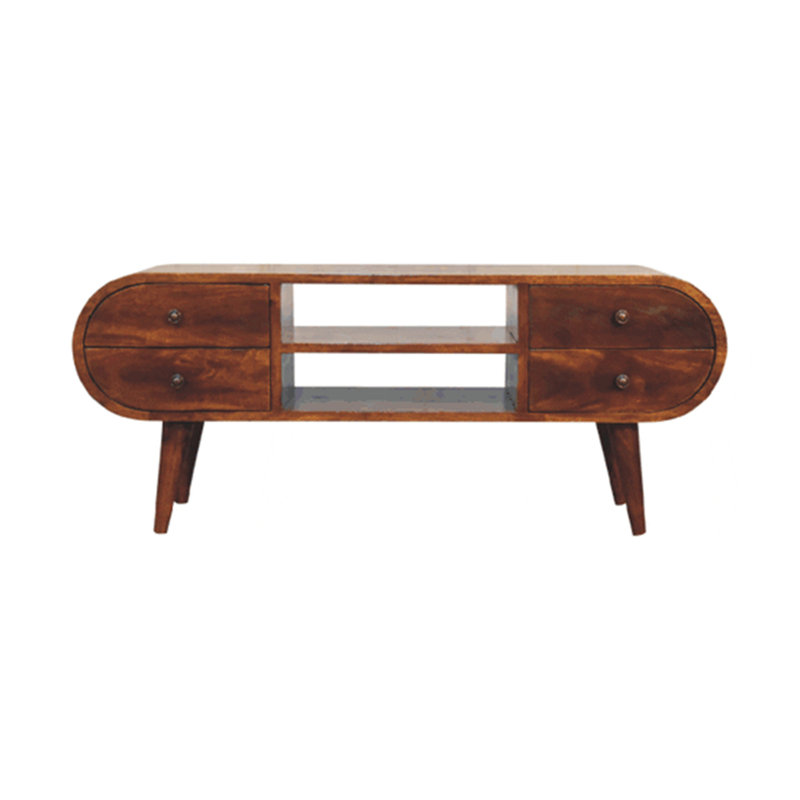 Chestnut Circular Media Unit