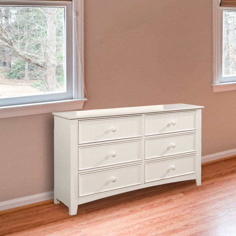 Wapakoneta 48'' W 6 - Drawer Dresser, White