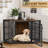 Fratesi Corner Wooden Dog Crate and End Table-199585397-194320451