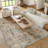 Addie Abstract Modern Machine Woven Area Rug in Beige/Gray-54556719