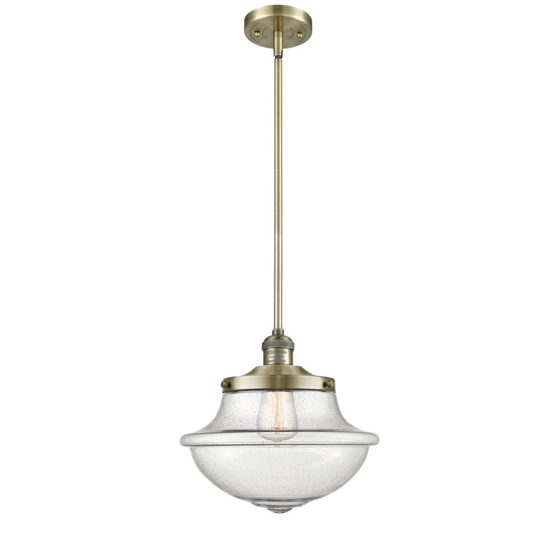 Blanding 1 - Light Single Pendant, Brushed Brass, Seedy