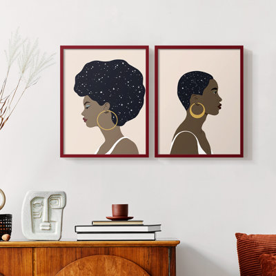 Heavenly Hair I-Premium Framed Print -Ready to Hang - No Nails Required - No Nails Required