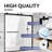 50" - 54" W x 76"H Double Sliding Frameless  Glass Shower Doors | 5/16" (10mm) Clear Tempered Glass | Leak-Proof Precision | Durable Stainless Steel Hardware | Perfect Adjustment Uneven Walls-105786445