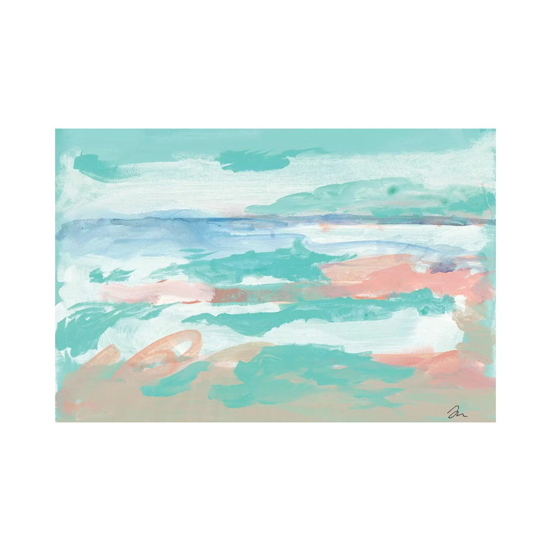 The Seahorse Beach by Jessica Mingo - Print on Canvas, 45.72cm H x 66.04cm W x 1.91cm D, Wrapped Canvas