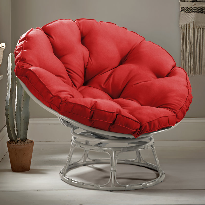 Méridienne Borset, Gris, Rouge