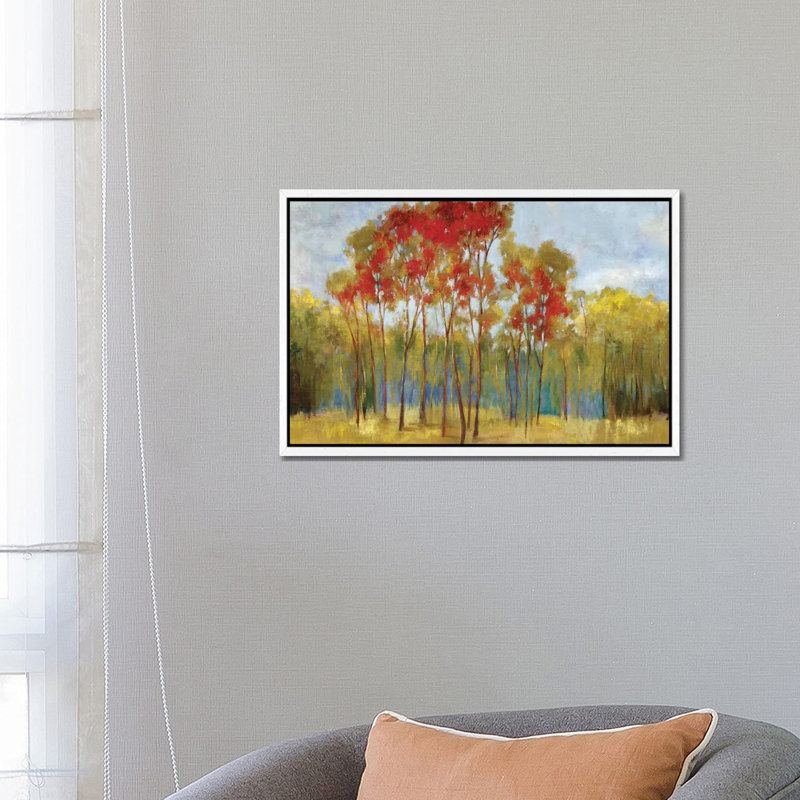 Touches Of Red by PI Studio - Gallery-Wrapped Canvas Giclée on Canvas, White Floater Frame, 66.04 cm H x 45.72 cm W