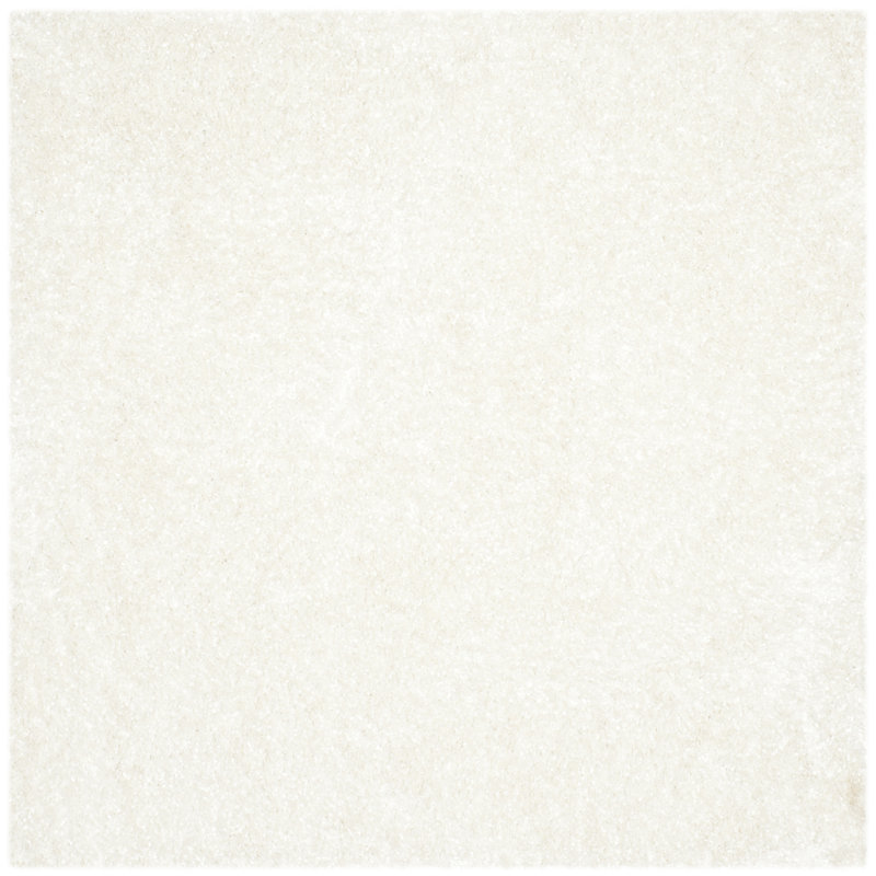 Tapis de couleur unie performance touffeté à la main Claudina, Carré 5 pi