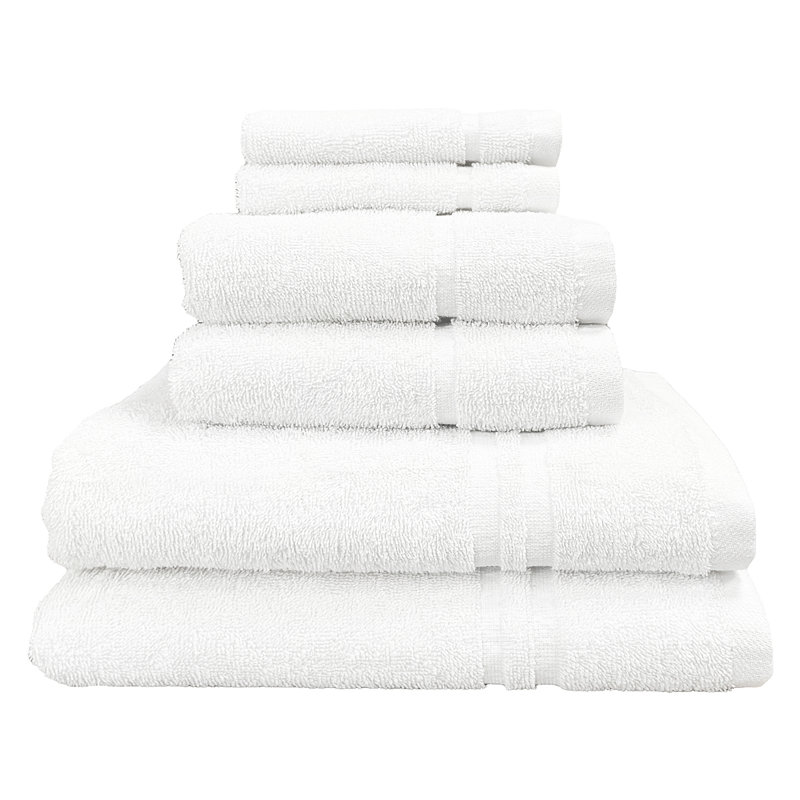 Chilson Essentials 6 Piece Towel Bale Set, White