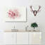 Striking White And Pink Carnation In Abstract - Wrapped Canvas-55337230