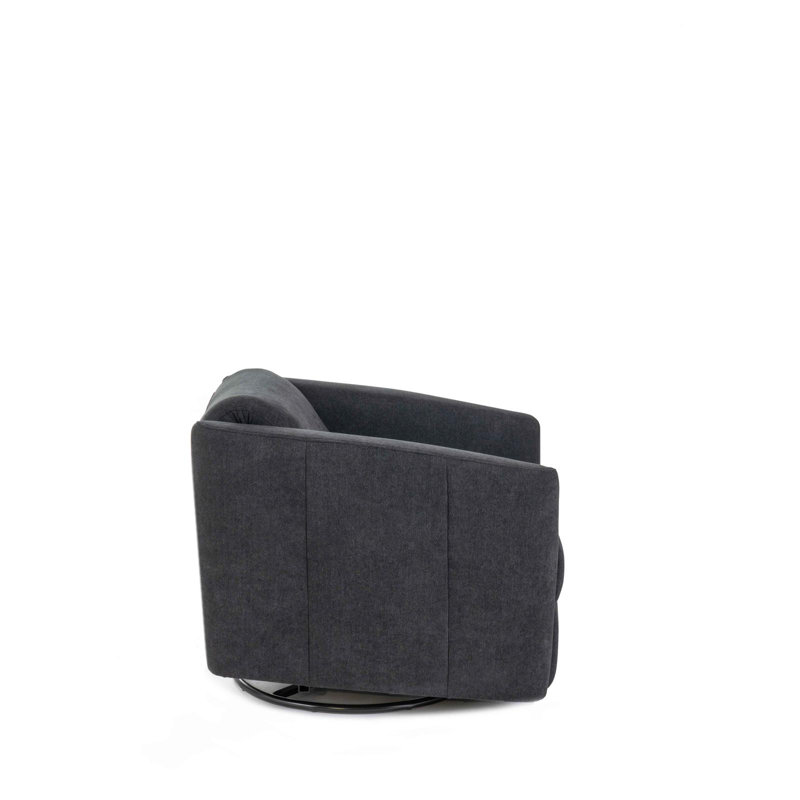 Damiere 72cm Wide Swivel Standard Recliner, Dark Grey