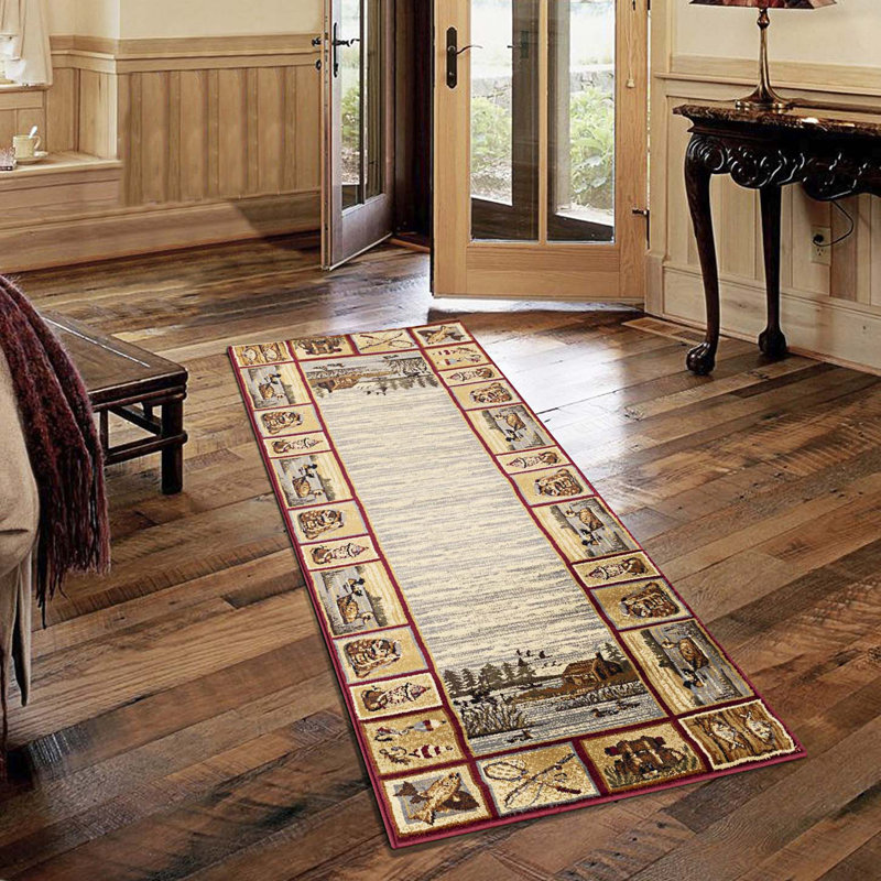 Tapis de couloir Nature's Nest Lakeside Lodge, Rectangle 7 pi 10 po x 10 pi 3 po