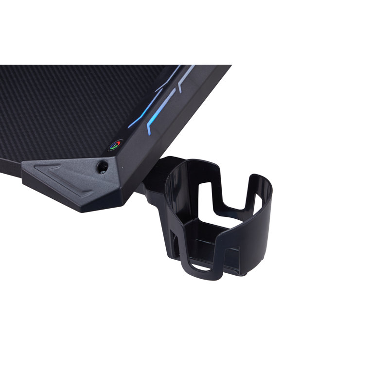 Lamaiyah Steel Computer Desk with Power Outlet