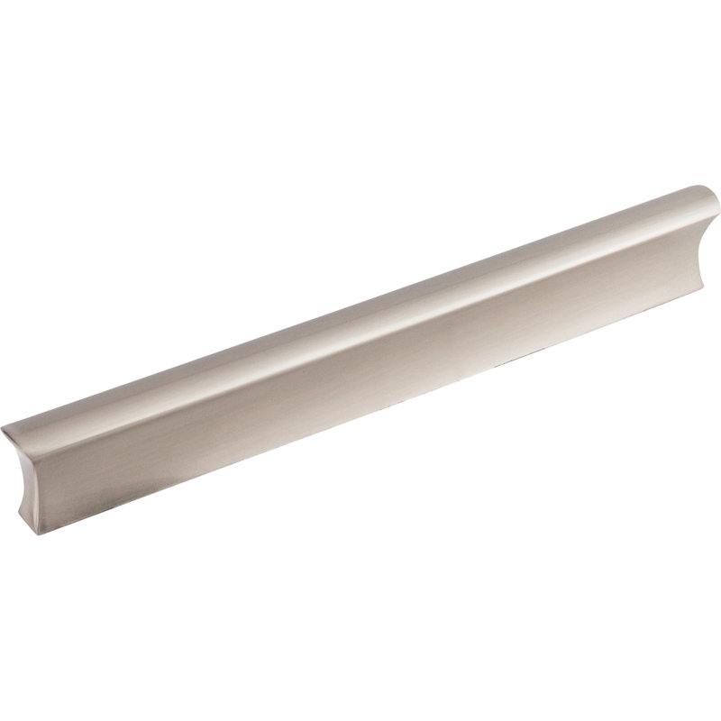 Glacier Finger pull, Brushed Satin Nickel, 6" Center to Center