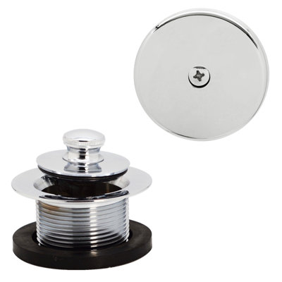 Ensemble de garniture de drain de baignoire 1-1 / 2 "Twist & Close avec trop-plein à un trou