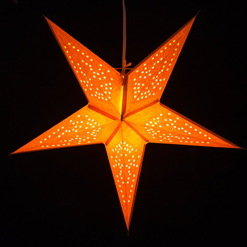 Éclairage pour étoile à papier timeless, Orange