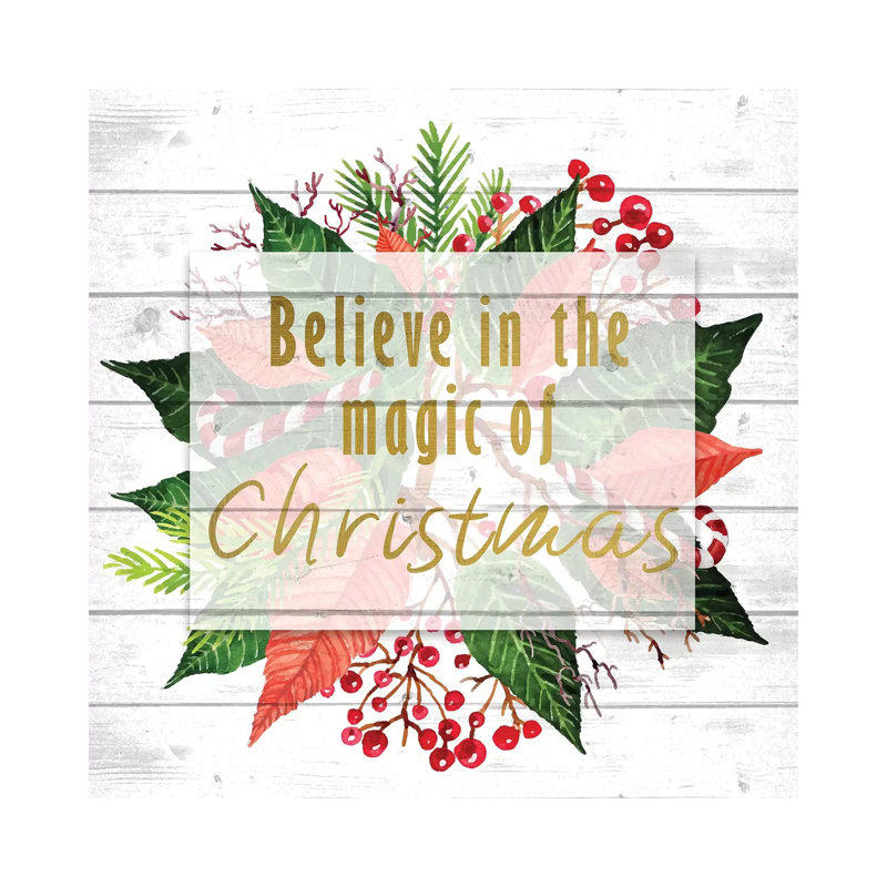 Believe In The Magic by Kimberly Allen - Wrapped Canvas Gallery-Wrapped Canvas Giclée, 30.48 cm H x 30.48 cm W