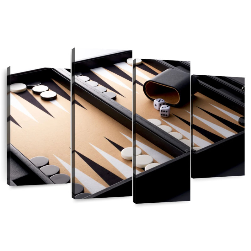 Senne Modern Backgammon, 32" H x 52" W