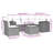 Vidaxl Garden Sofa Set Brown, Cream White