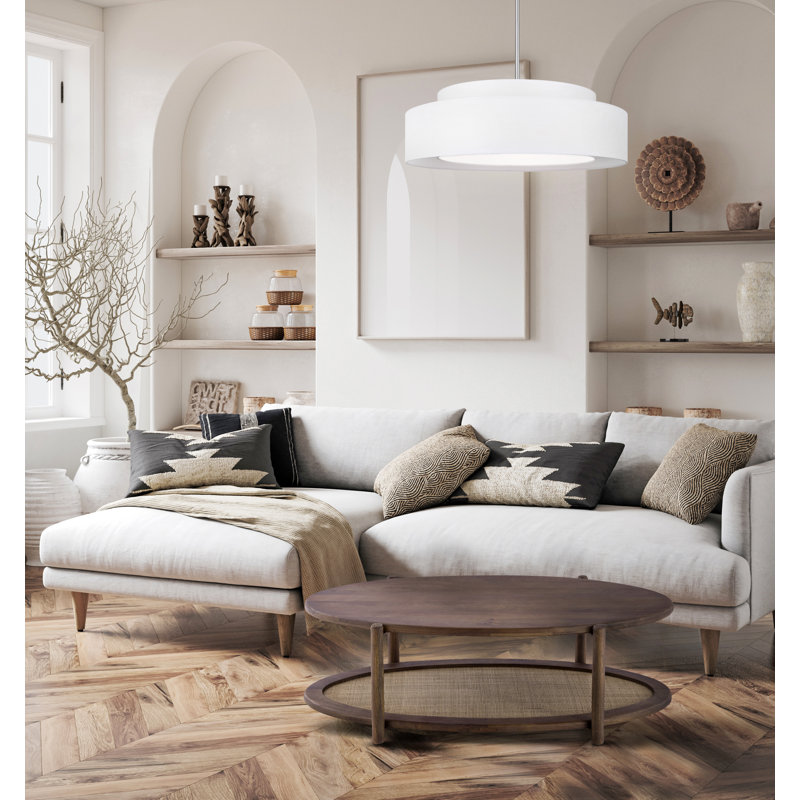 Avalon Walnut And Cane Coffee Table