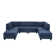 Dawnelle 120" Wide Symmetrical Modular Sectional with Ottoman