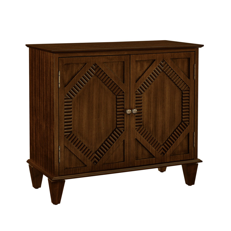 Buffet rétro en bois avec rangement, Noyer