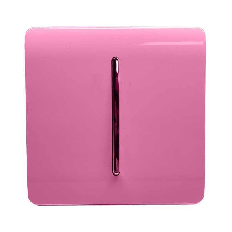 Trendi Switch 10A Triple Pole Bathroom Fan Isolator Switch, Pink
