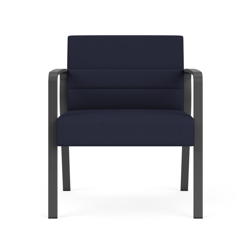 Chaise d'invité surdimensionnée Waterfall, Gris anthracite, Bleu