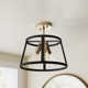 Brielle 3 Light Semi Flush Mount