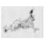 «Black and White Hare», reproduction d'art sur toile tendue-29496507