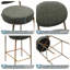 Ensemble de 2 tabourets de bar de 29 po de hauteur en H avec pieds en métal et conception moderne pour la cuisine et la salle à manger