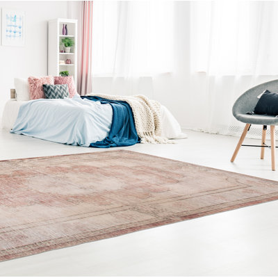 Tapis unique en laine noué à la main de style années 2000 de 5 pi 5 po x 9 pi 1 po Oeflenen