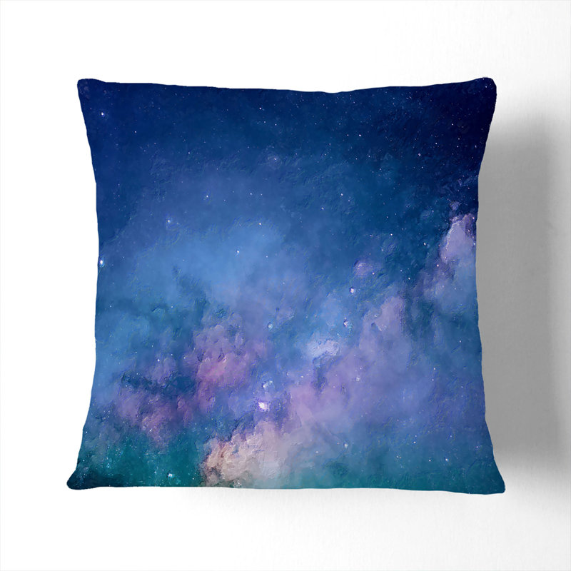 Universe Vol.58 Cushion with Filling, Black, 40cm H x 40cm W x 15cm D