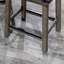 Saddle Stool, Weathered  Finish,  Leather Seat-232930208-232930223-232930218