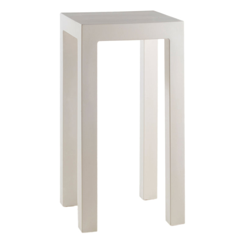 Jut Plastic Bar Table, White