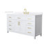 Beckett 60" Freestanding Single Bathroom Vanity with Quartz Top-1973926522-1973926525-1973926526