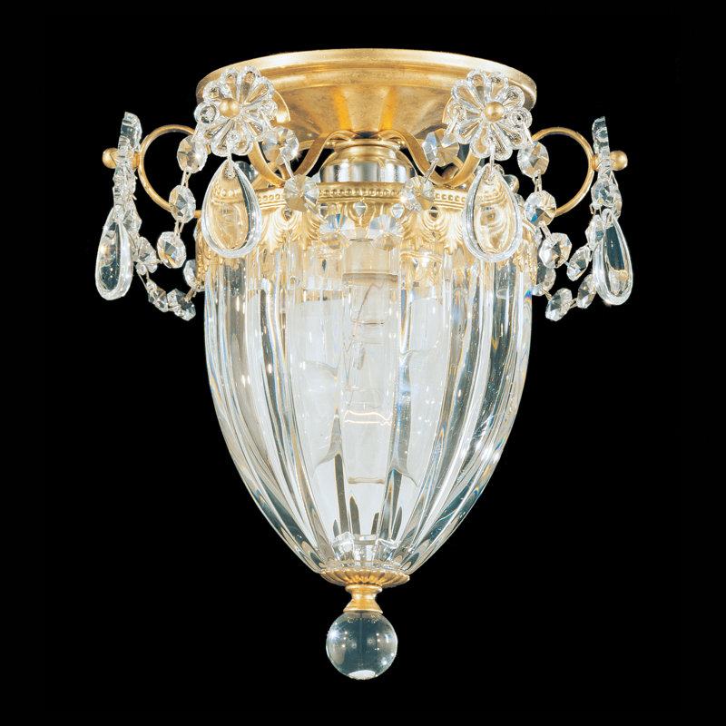 Bagatelle 1 - Light Semi Flush Mount, Heirloom Gold, Heritage Handcut