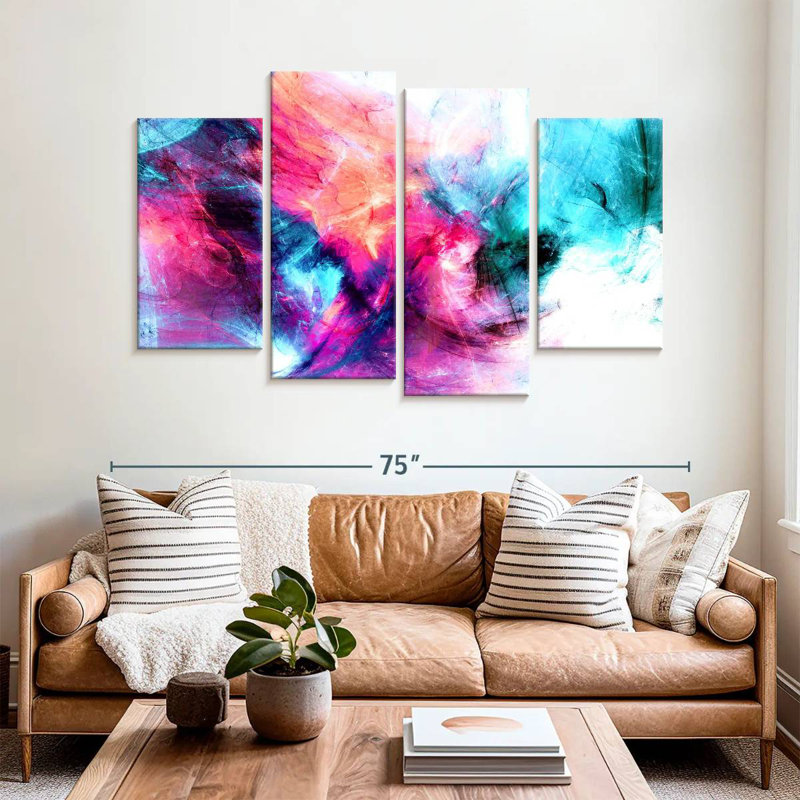 Avery Abstract Surreal Clouds, 42" H x 68" W