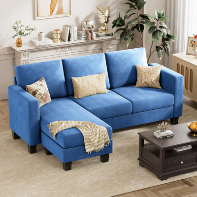 72" Upholstered Sofa Chaise