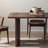 Jeannell Walnut Solid Wood Dining Table-1178380852