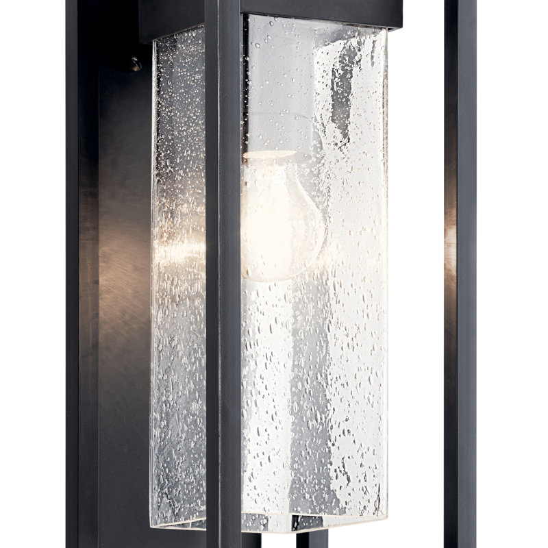 Harjeevan Wall Light, 16" H x 7" W x 7" D, Black
