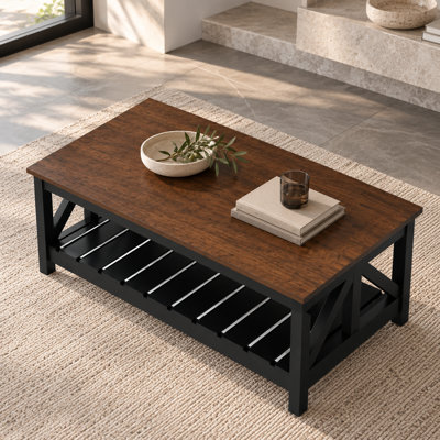 Table basse 39 po rectangulaire avec rangement