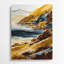 Aquarelle paysage, art mural en métal brun 6-553717285