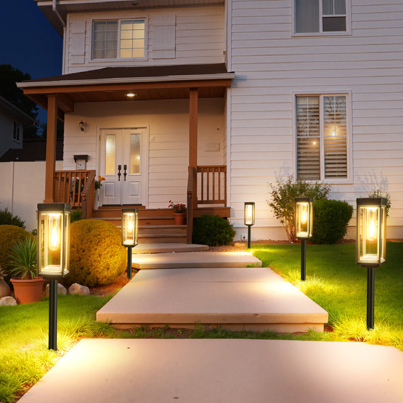 KOOPER Solar Pathway Lights Outdoor, 2x Bigger & Brighter Solar Lights Outdoor Waterproof, Over 15 Hours Outdoor Solar Garden Lights, Auto On/off Solar Lights For Outside Pathway Yard Walkway Driveway Patio &