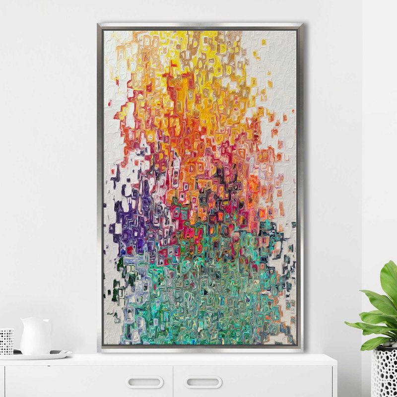 Acts 2: 38, réception du cadeau (vertical) par Mark Lawrence, reproduction, Cadre flottant argent